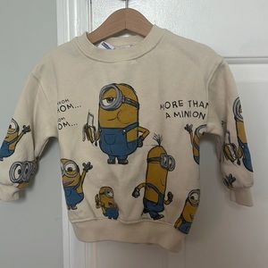 Zara boys minion sweater
